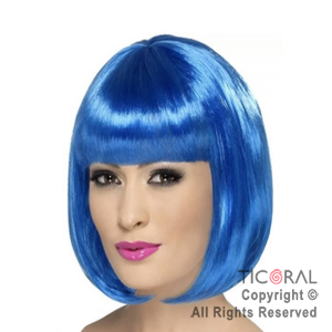 PELUCA CARRE AZUL X 1